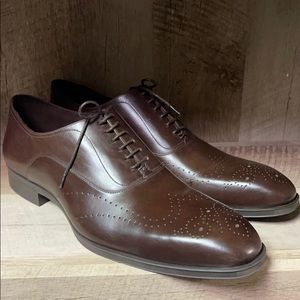 Donald J. Pliner Men Size 13M Brown Oxfords